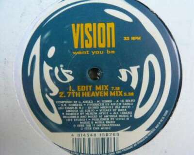 Vision* - Want You Be 12'' Vinyl Schallplatte 