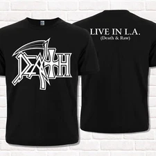Death live in L.A. black T-Shirt, Death & Raw. Technical Progressive Death Metal