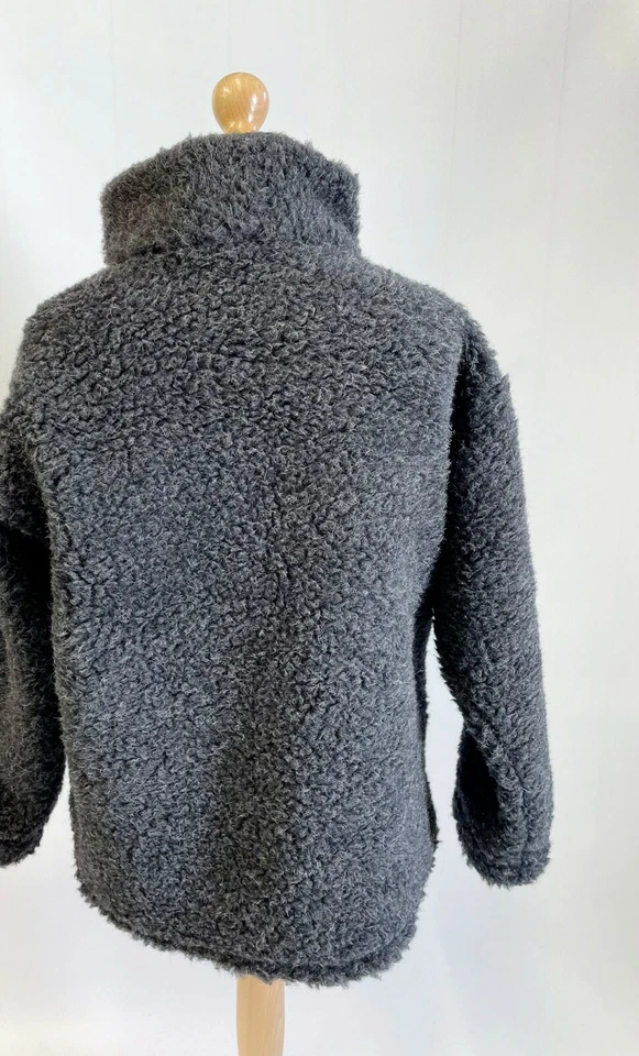 Wolljacke MERINO Schurwolle 100% Merinowolle - antrazit - Bild 4 von 4