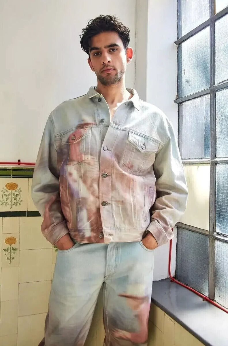 ZARA NEW MAN COWBOY DENIM JACKET X TWOJEYS LIMITED BLUE SIZE ZARA NEW MAN COWBOY DENIM JACKET X TWOJEYS LIMITED BLUE SIZE