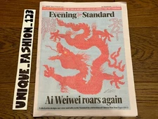 Ai Weiwei Roars Again Evening Standard Newspaper Blue Chinese New Year Limited