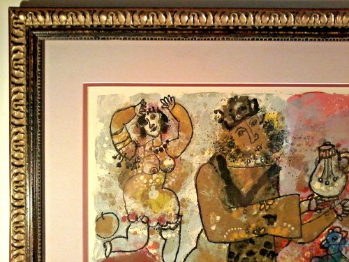 THEO TOBIASSE FRENCH Artist Sd ORIGINAL LE LITHOGRAPH "FESTIVE EVENING" FRAMED! - Picture 7 of 11