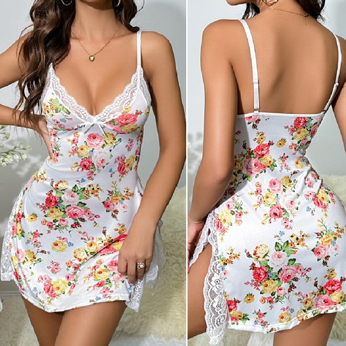 Sexy Lencería Para Mujer Labios Corazón Prendas para Dormir Prendas para dormir Ropa Interior Babydoll Vestido EE. UU. - Imagen 7 de 52