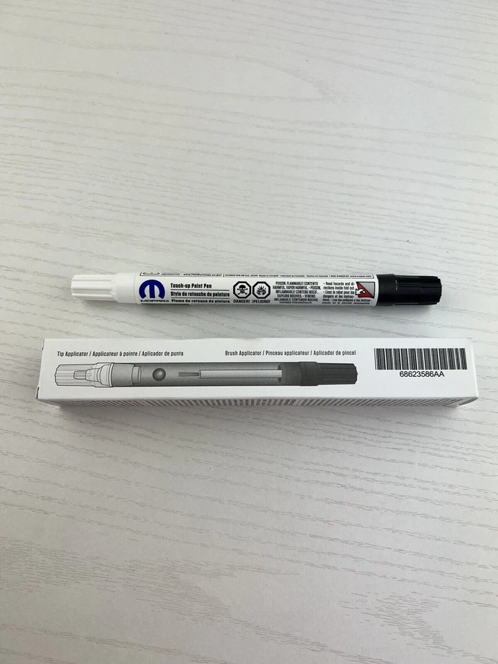 JEEP DODGE CHRYSLER PXF JET BLACK CANETA DE TINTA RETOQUE E PINCEL FABRICANTE DE EQUIPAMENTO ORIGINAL NOVO MOPAR - Imagem 4 de 4