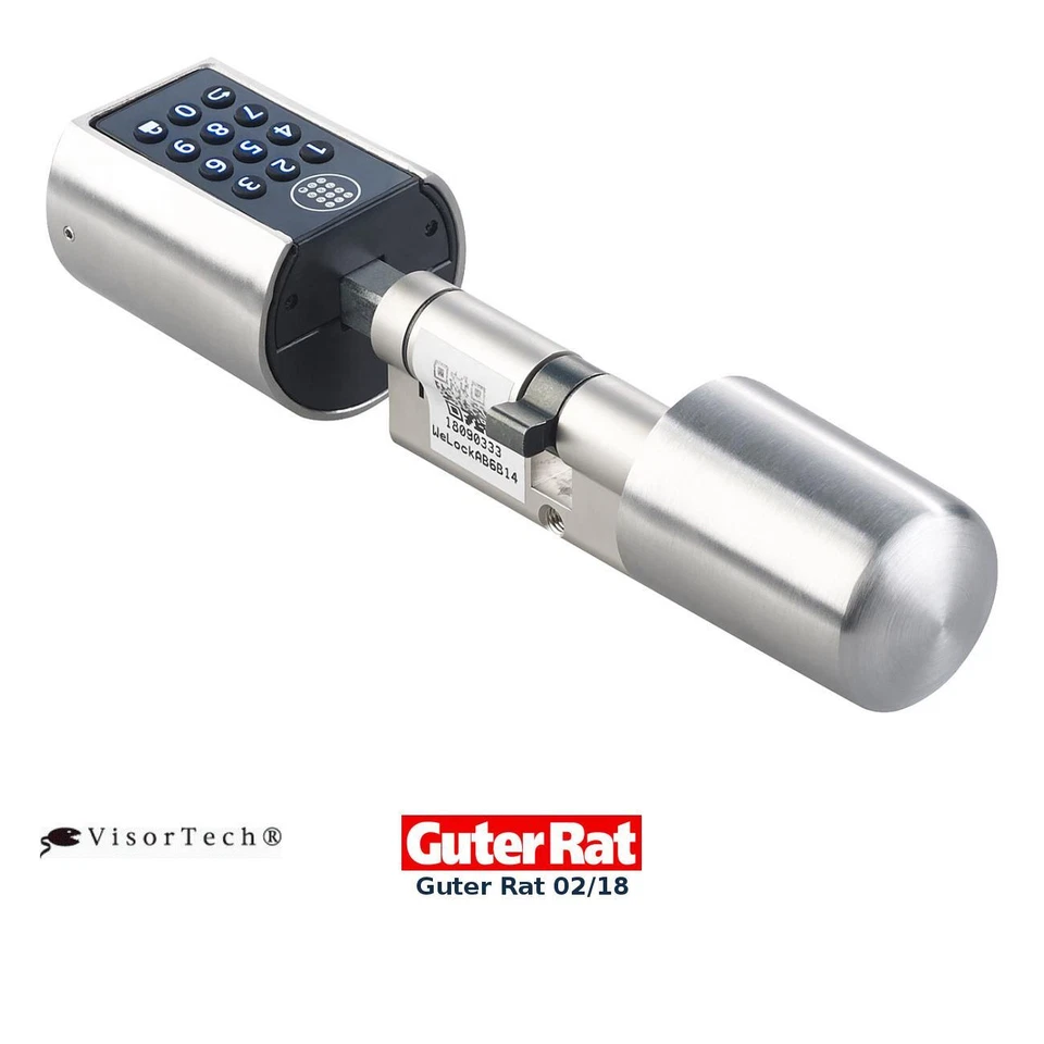VisorTech Elektronischer Tür-Schließzylinder mit Zahlencode, Bluetooth & App - Bild 2 von 4