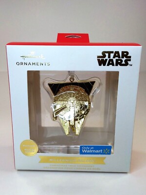 2021 HALLMARK Star Wars Millennium Falcon WALMART Exclusive Premium Ornament