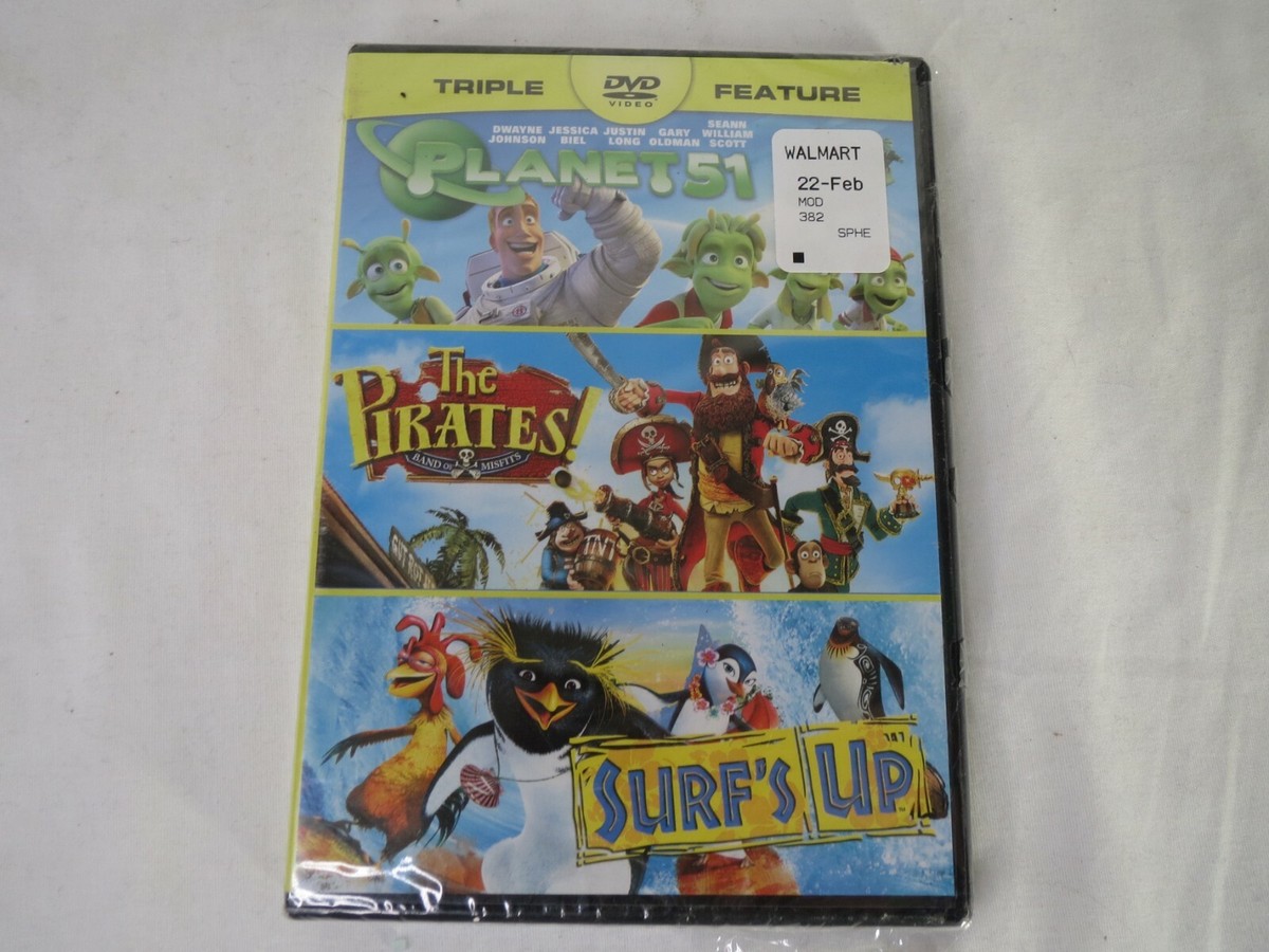 The Pirates Band of Misfits/Planet 51/Surfs Up KIDS DVD | eBay