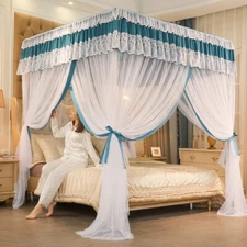 Summer Canopy For Bed Mosquito Net With Stainless Steel Tubes Frame Bed Netting