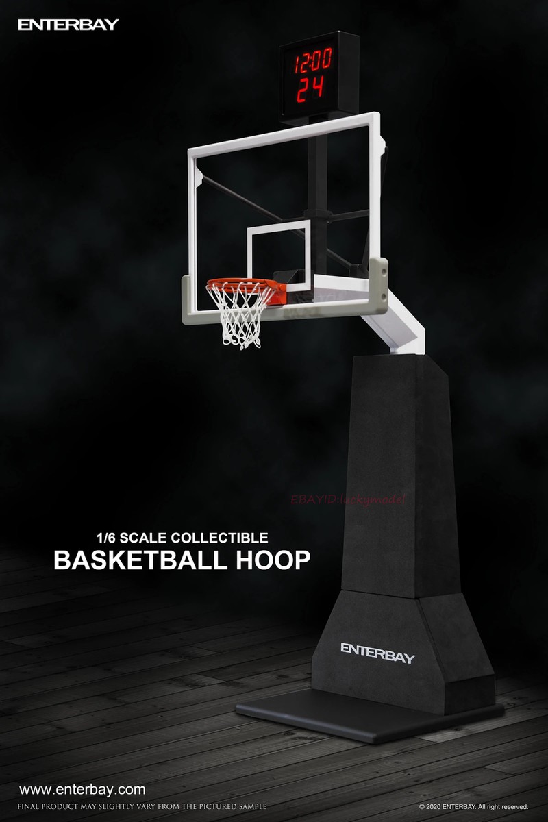 ENTERBAY 1/6 Toy basketball stand basket backboard timer In