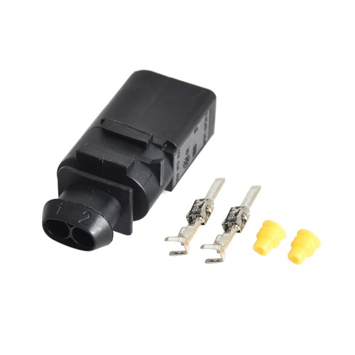 Fits Volkswagen for Audi 2 Pin Way Sealed Male Connector Kit 1J0973802 - Picture 3 of 5