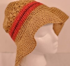 women's natural sun hat with extra wide brim one size packable NEW