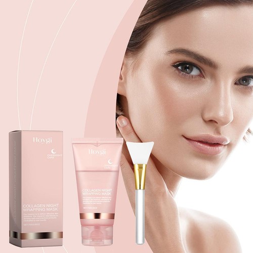 Collagen Wrapping Mask 75ml Renewal Night Care Mask Cream Anti wrinkles 2024 - Foto 2 di 12