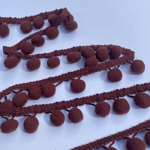 Pom Pom Trim Trimming Sewing Craft 10mm Bobble Fringe 10mm Pompom | per Metre - Picture 13 of 46
