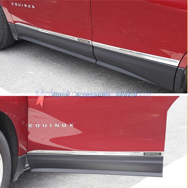 Stainless Steel Body Door Side Molding Trim for Chevrolet Equinox 2018