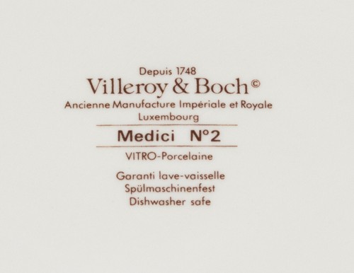 Villeroy & Boch Medici Nr. 2 Lachs Marmor Vorspeiseteller mit Daumenhalter (8) - Bild 5 von 5