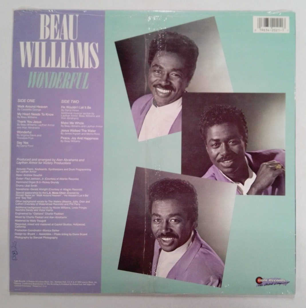 Beau Williams: Wonderful LP Factory Sealed | eBay