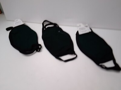 Dark Green Adult Non-Medical Cotton Mask 3 Pack of 2 Great for Company Logo