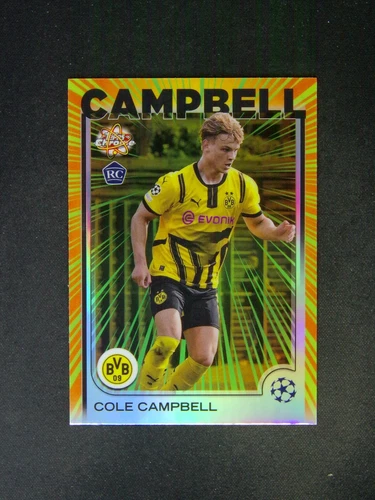 2024-25 Topps Chrome UEFA Cole Campbell RC Radiating Rookies SP