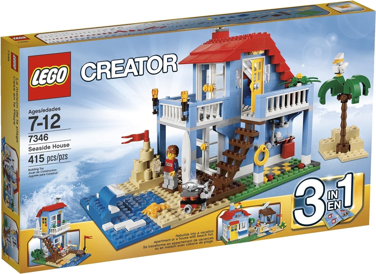 New LEGO Creator 7346 Seaside House SET 415 pcs 3-in-1 age 7-12 SEALED