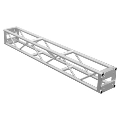 Global Truss DT-GP Square 8FT End Plated Straight Segment [DT-GP8]