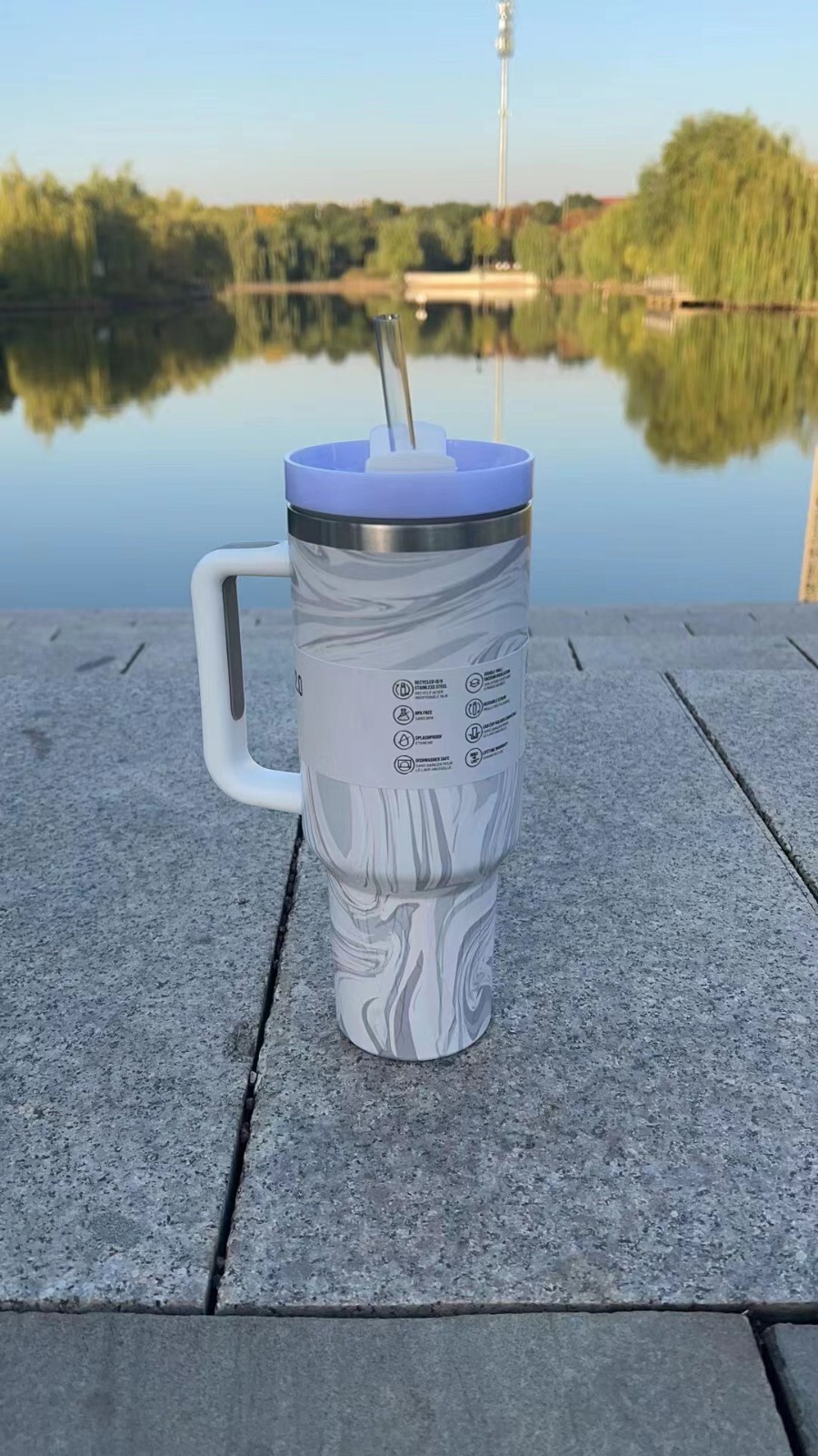 Stanley Cup 40 oz Quencher H2.0 FlowState Stanley Tumbler Travel Water Cup