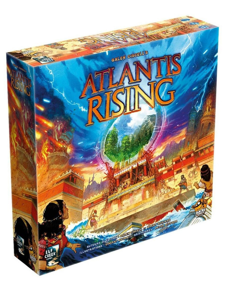 Jeu de plateau Atlantis Rising FR contre l'inondation pour fans de stratégie