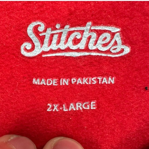 St. Louis Cardinals Crewneck Sweatshirt Adult 2XL Red Pullover Mens Stitches NEW - Picture 5 of 9