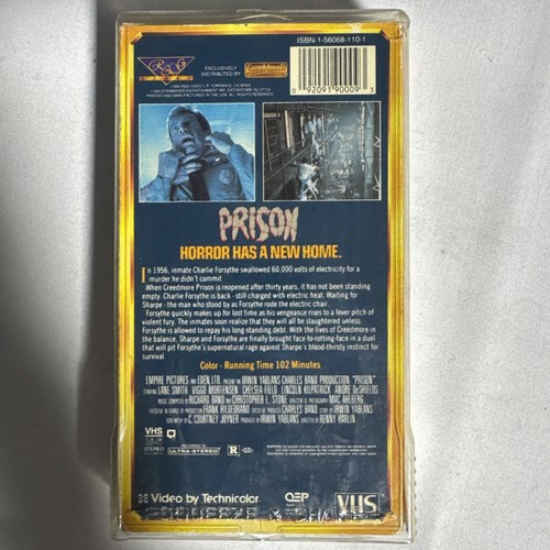 Prison (VHS, 1990) Viggo Mortensen R&G Video Star Maker HORROR - Picture 2 of 2