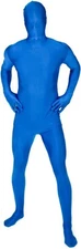 Adult Blue Morphsuit M - XXL Mens Womens Skinsuit Zentai Suit Costume Halloween