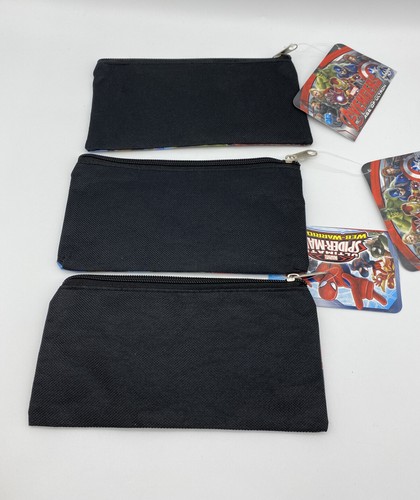Lot 3 Marvel Spider Man & Avenger Pencil Pouch NEW W/Tags - Picture 2 of 4