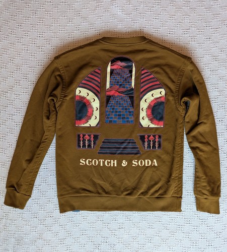 SCOTCH & SODA Amsterdam Couture Graphic Sweatshirt Organic Cotton Size L - Picture 3 of 7