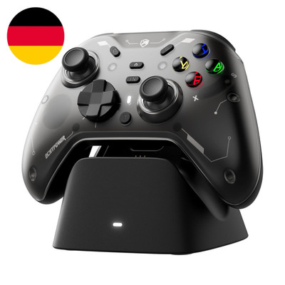 Echtpower Wireless PC Controller Mit TMR Joysticks,Dual Hall Triggers, Multi-Pla