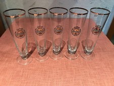 Fünf Warsteiner Premium Goldrand Tulpen  o,2l  Biergläser