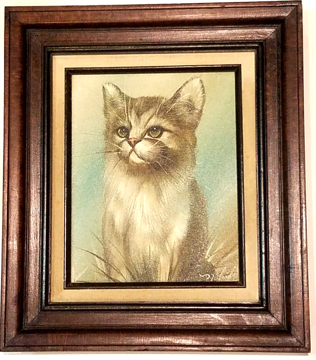 油画猫艺术绘画| eBay