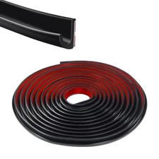 Automobile drip Guide Rail Water Drain Channel car Window rain 20,2feet Black
