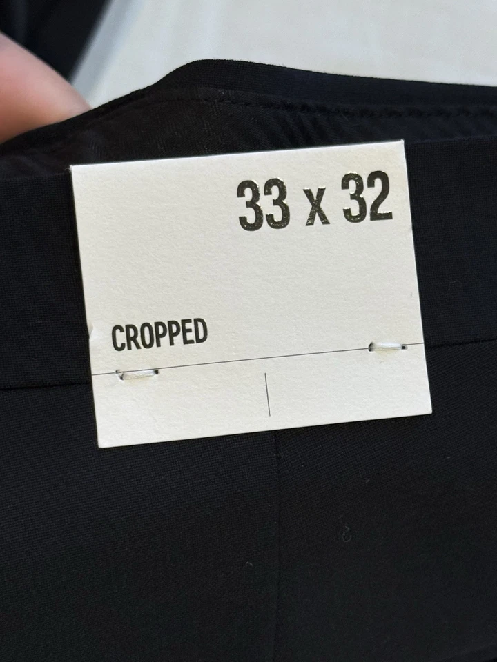 Pantalones de vestir cortos Express para hombre extra ajustados negros Foto 3 de 4