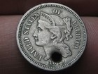1879 Three 3 Cent Nickel 3CN- Fine/VF Details — photo 2
