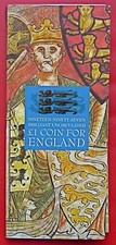 1997 One Pound £1 Three Lions Original Royal Mint BU Pack 
