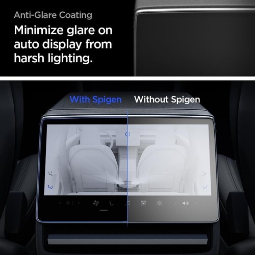 SPIGEN GLAS.tR Slim Anti-Glare Glass for Tesla Model Y Juniper 2025/ Model 3 Hig - Picture 8 of 24
