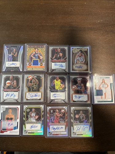 13 WNBA Prizm And Donruss & Origins Auto And Patch & Numbered Lot!!!