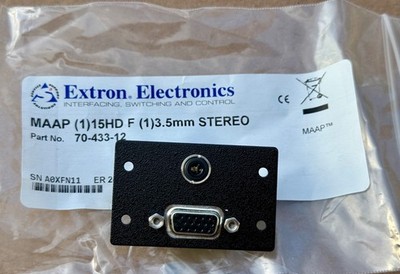 Extron 70-433-12 MAAP (1) 15HD F (1) 3.5mm Stereo New (Lot of 3)