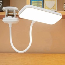 LED USB Clip On Flexible Desk Lamp – Clamp Reading Light for Bed, Study & Table