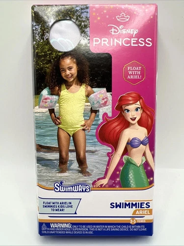 Swimways Disney Ariel Princess Arm Swimming Floaties Kids Pool Fun Ages 3-5yrs