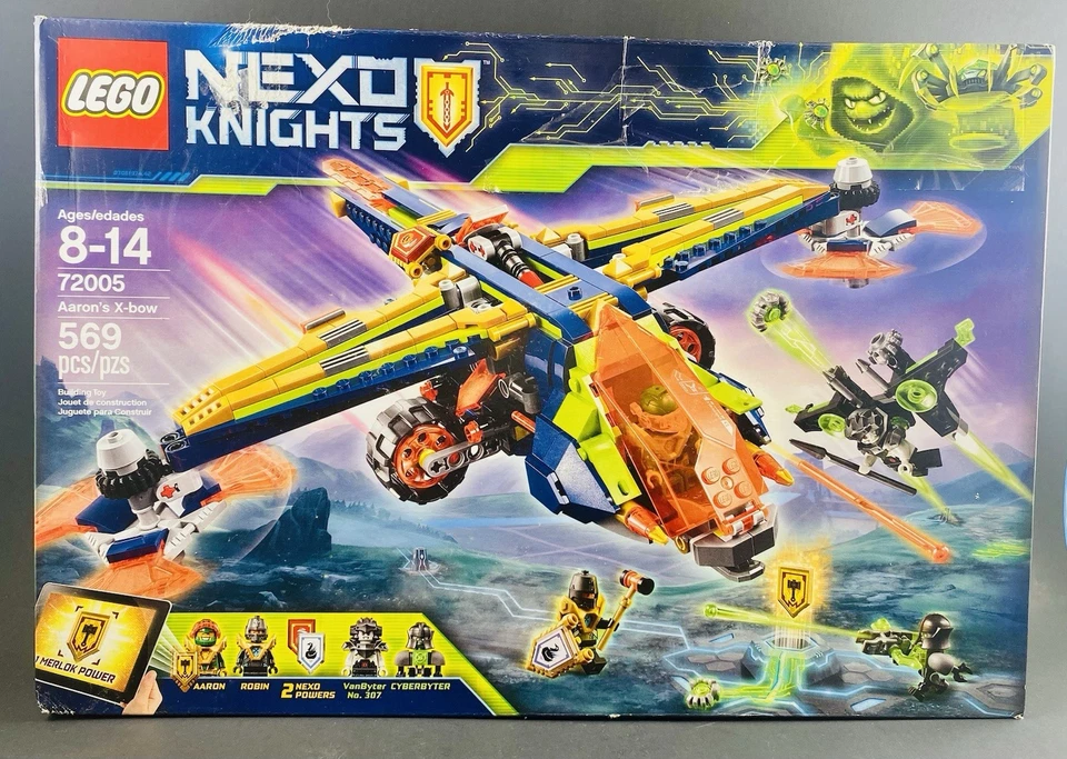 Castillo 72005 Aaron's X-Bow NUEVO juego de lego NEXO KNIGHTS petirrojo Cyberbyter caja dañada Foto 3 de 4