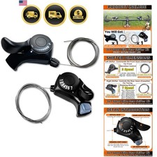 Bike 7 Speed Shifter，3X7 Thumb Gear Shifter...