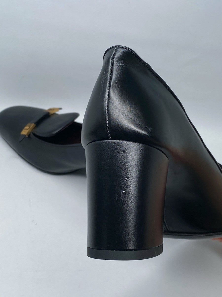 Khaite Elio 65MM Leather Loafer Pumps size 39 Retail $1120 | eBay