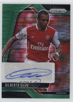 2024 Prizm Premier League Signatures Green Pulsar Gilberto Silva #S-GS Auto 10w9