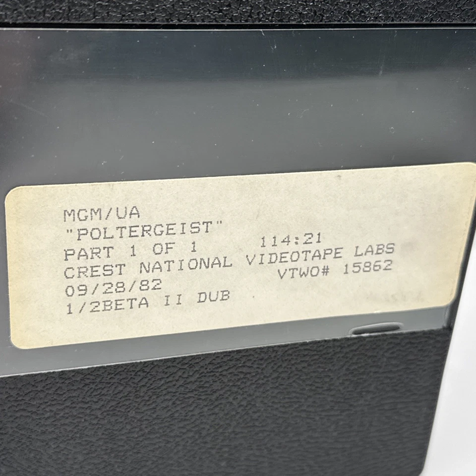 Poltergeist Betamax Beta NOT VHS MGM/UA Screener 1982 Horror - Bild 3 von 4