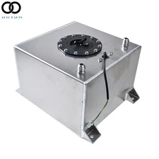 5 Gallon Racing/street Fuel Cell Gas Tank& Level Sender Drift/Polished Aluminum