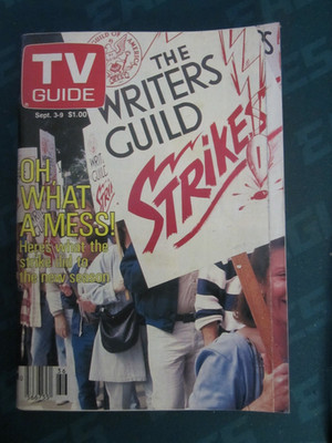 TV Guide September 1988 The Writers Guild Strike RARE Canada No Label